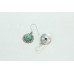 Women Handmade 925 Sterling Silver Earrings Natural Blue Turquoise Gem Stone